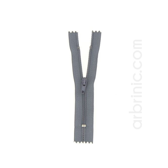 Nylon finished zipper 10cm Concrete Grey