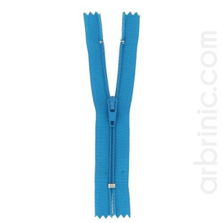 Nylon finished zipper 10cm Turquoise