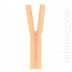 Nylon finished zipper 10cm Peach