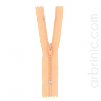 Nylon finished zipper 10cm Peach