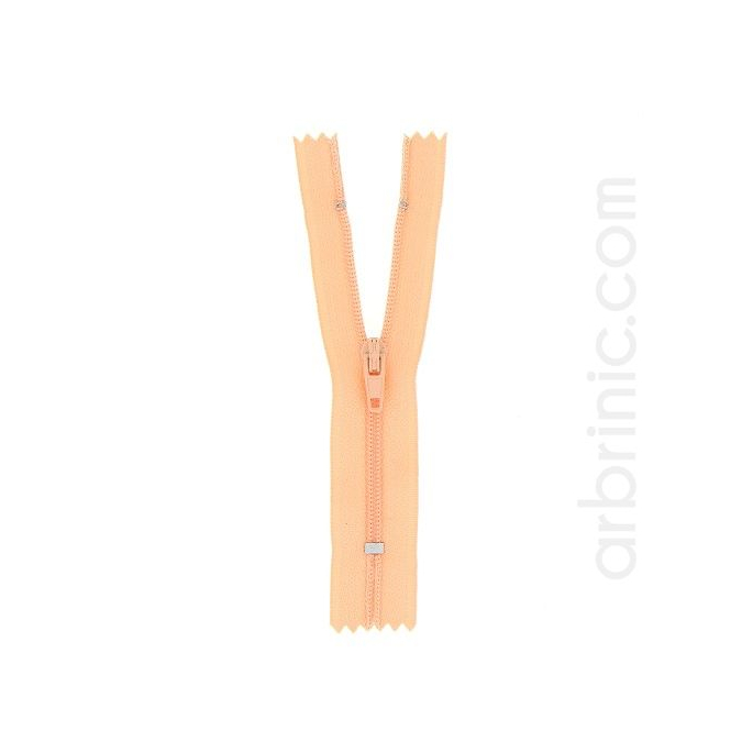 Nylon finished zipper 10cm Peach