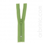 Nylon finished zipper 10cm Moss Green