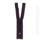 Nylon finished zipper 10cm Dark Plum