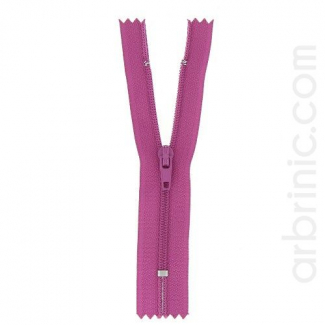 Fermeture fine nylon NS 10cm Prune