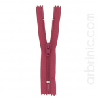 Fermeture fine nylon NS 10cm Rose Framboise