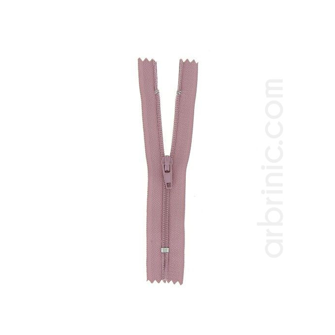 Nylon finished zipper 10cm Antique Pink