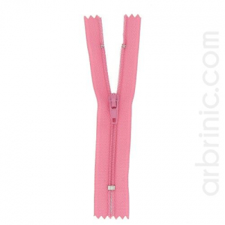 Fermeture fine nylon NS 10cm Rose Princesse