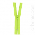 Nylon finished zipper 10cm Lime Green