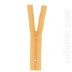 Nylon finished zipper 10cm Light Orange