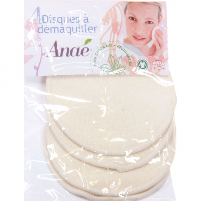 Makeup Remover Pads Reusable Organic Cotton (x4)