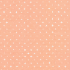 Organic cotton print Fresh Coral Stars Cloud9 (per 10cm)