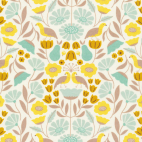 Coton Bio imprimé Parklife Victorian Afternoon Cloud9 (par 10cm)