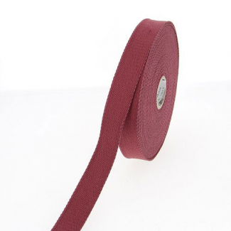 Cotton Webbing 23mm Burgundy (15m roll)