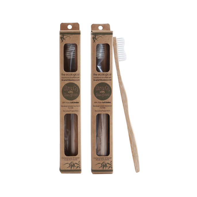 Bamboo toothbrush : the ecological toothbrush (child size x 1)