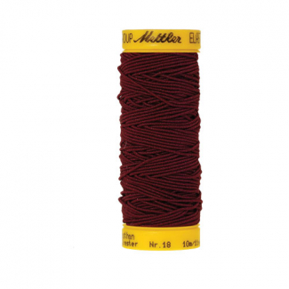 Mettler Elastic Sewing Thread Burgundy (10m)