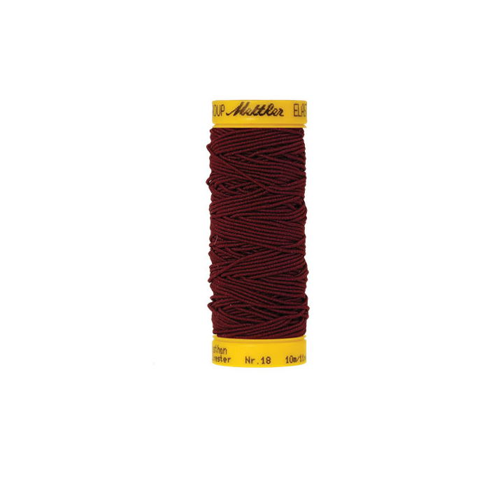 Mettler Elastic Sewing Thread Burgundy (10m)