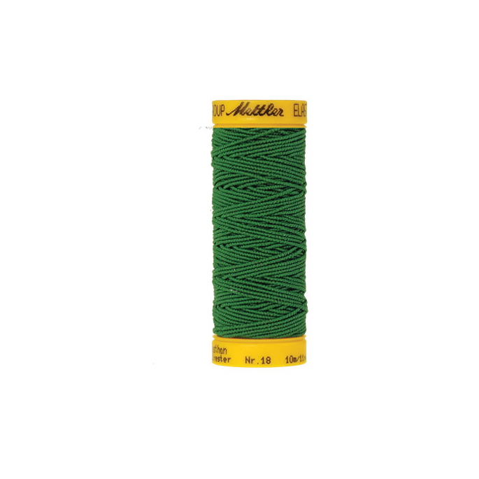 Mettler Elastic Sewing Thread Green (10m)