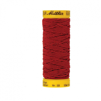 Mettler Elastic Sewing Thread Red (10m)