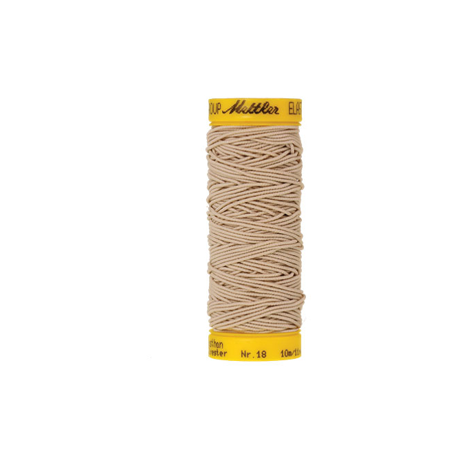 Fil à coudre élastique Mettler 1000m Beige (10m)