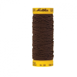 Mettler Elastic Sewing Thread Brown (10m)