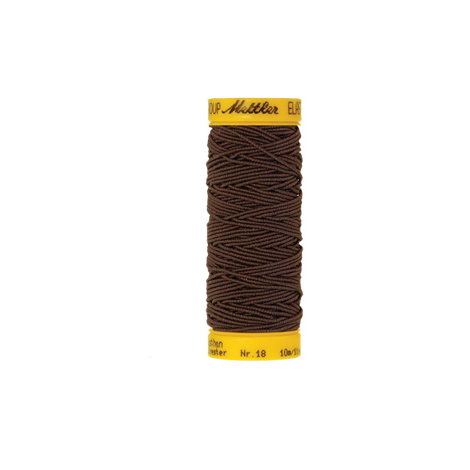 Mettler Elastic Sewing Thread Brown (10m)