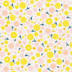 Organic cotton print Stay Gold Primrose Cotton Cloud9 (per 10cm