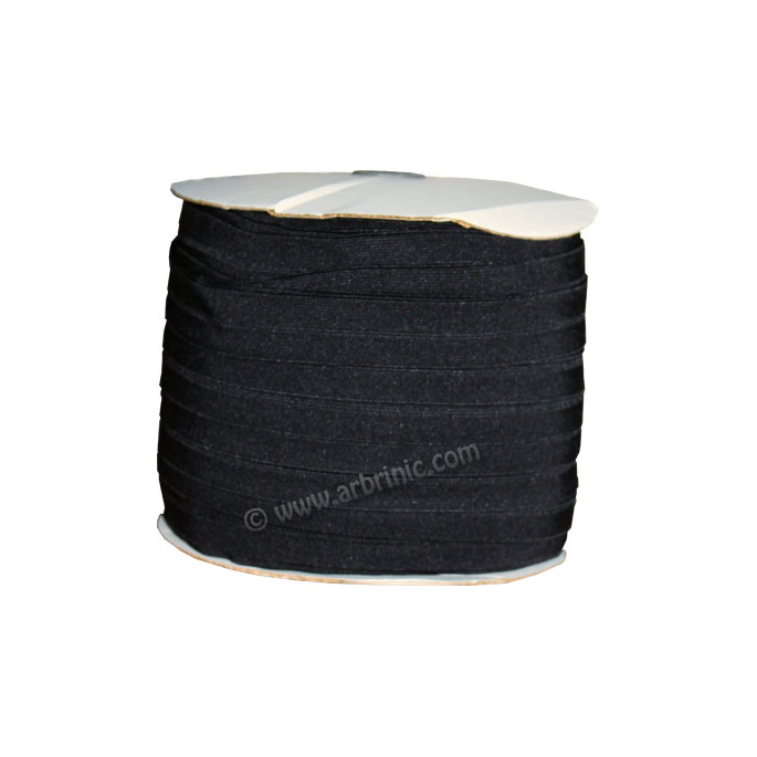 Fold Over Elastic 1 inch Black (100m roll)
