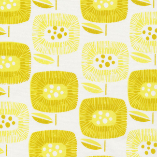 Organic cotton Canvas Around the Block Yellow Cloud9