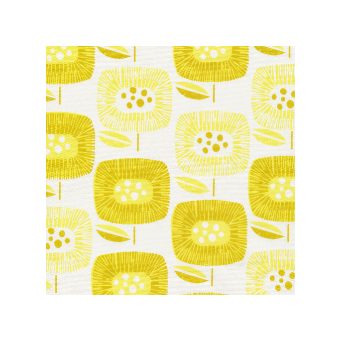 Organic cotton Canvas Around the Block Yellow Cloud9