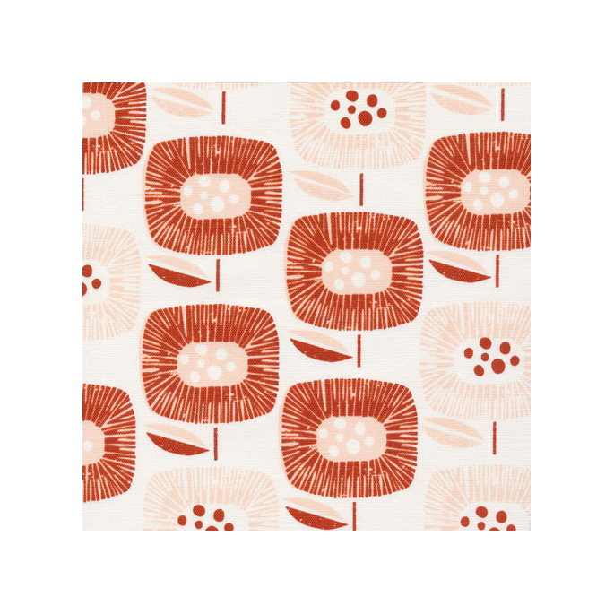 Organic cotton Canvas Around the Block Red Cloud9