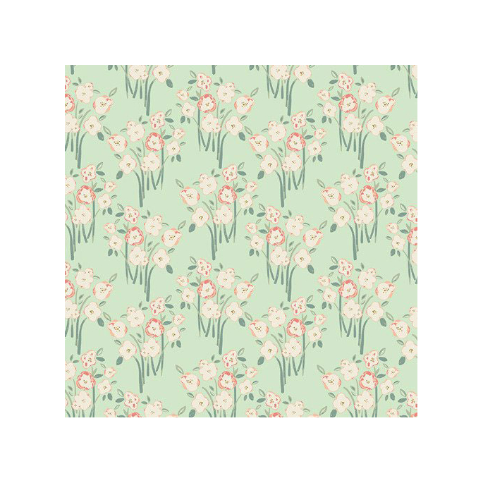 Organic cotton print Hello Ollie Garden Grounds Budding (per 10c