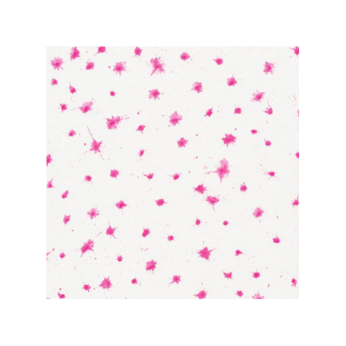 Coton Bio imprimé Brush Strokes Speckled Pink Cloud9