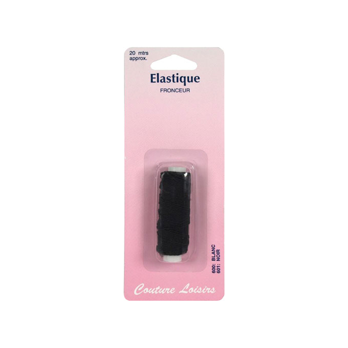 Elastic Sewing Thread Black (20m)