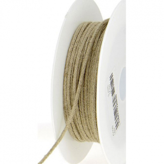 Cordon 100% lin 3mm (bobine 50m)