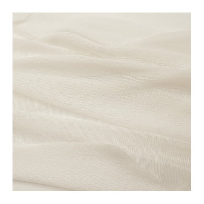 Tulle de coton bio Blanc