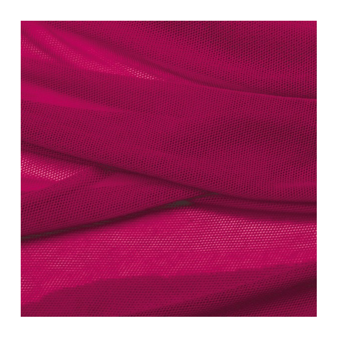 Organic cotton Mesh fabric Raspberry