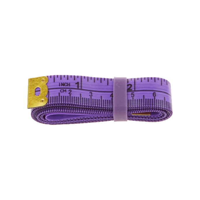 Centimètre couture souple avec élastique rangement 150cm VIOLET