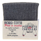 Poignets ou Chevilles Prêt à coudre Gris