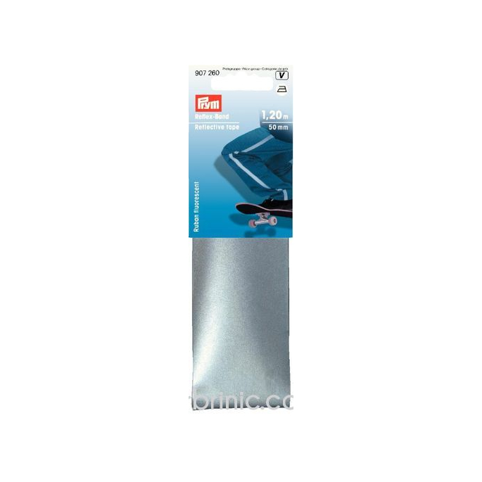 Reflective tape PRYM 50mm Iron-On (1.20m)