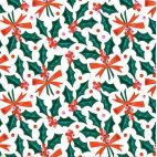 Coton Bio imprimé Tinsel Holly Jolly Cloud9