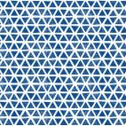 Coton Bio Interlock Triangles Blue Cloud9