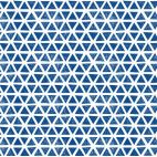 Coton Bio Interlock Triangles Blue Cloud9