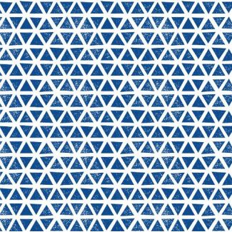 Coton Bio Interlock Triangles Blue Cloud9