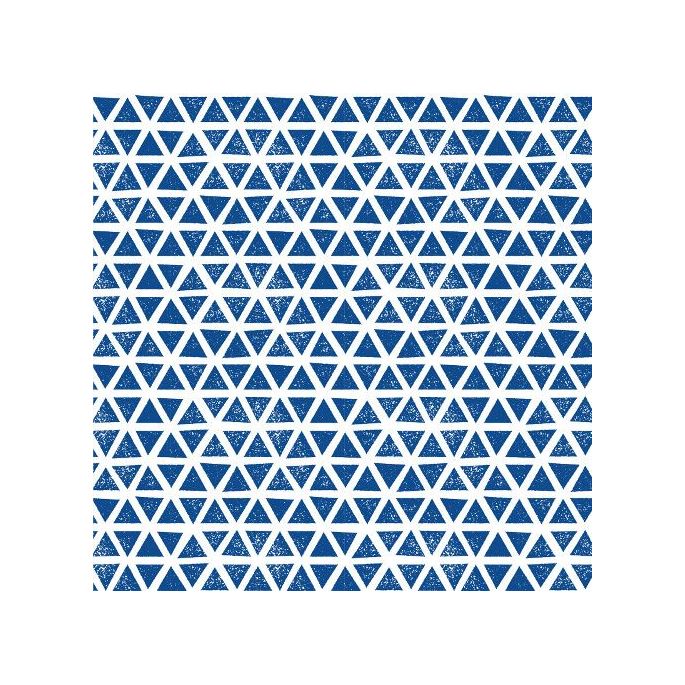 Coton Bio Interlock Triangles Blue Cloud9
