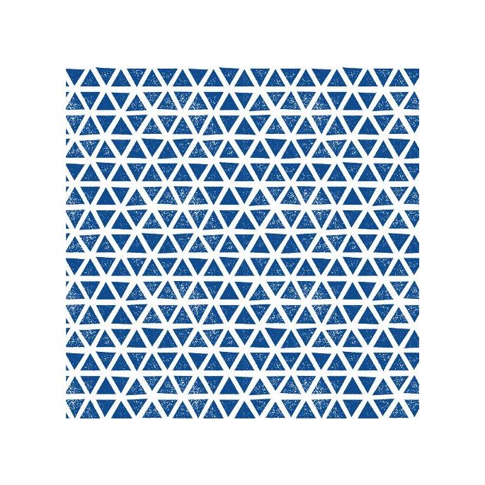 Coton Bio Interlock Triangles Blue Cloud9