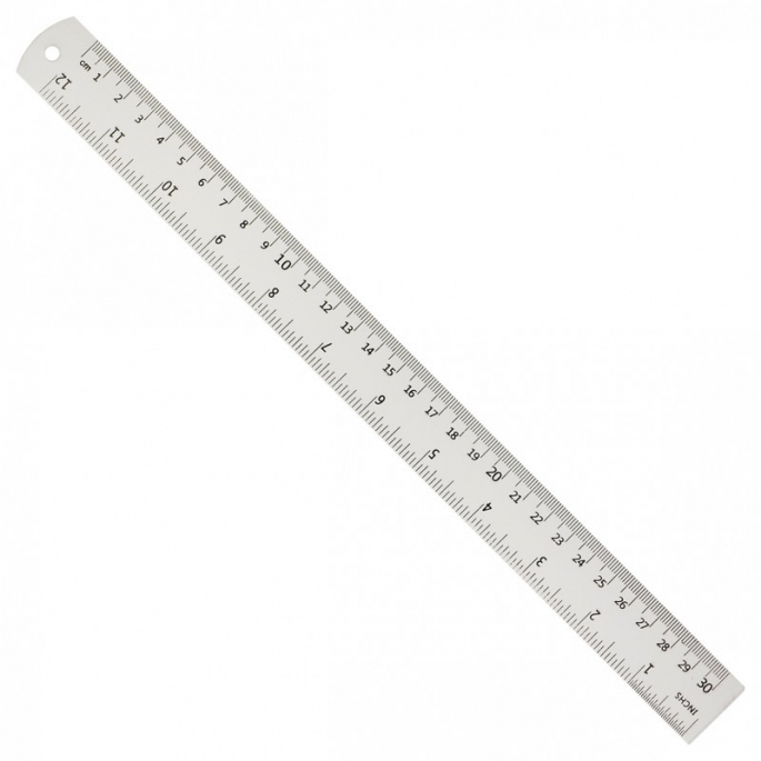 30cm ruler cm and inch