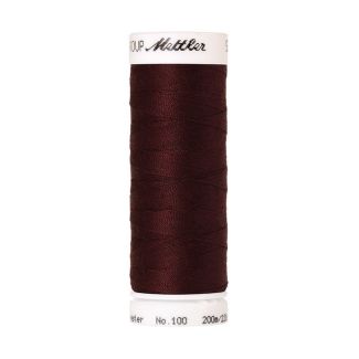 Fil polyester Mettler 200m Couleur n°0166 Haricot Rouge