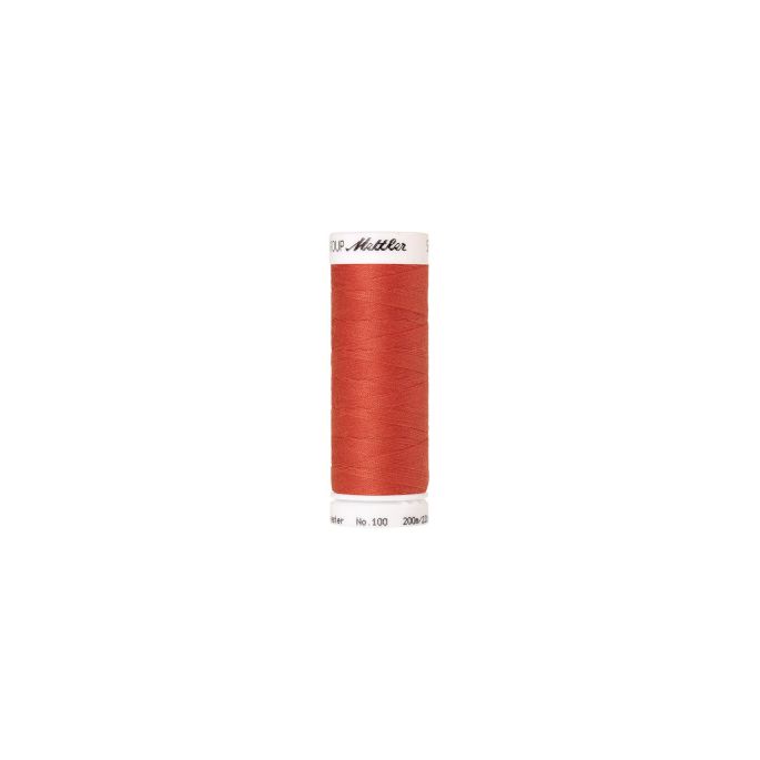 Fil polyester Mettler 200m Couleur n°0507 Rouge Tuile