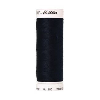 Fil polyester Mettler 200m Couleur n°0810 Bleu Noir