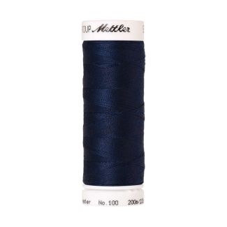 Fil polyester Mettler 200m Couleur n°0823 Bleu Nuit